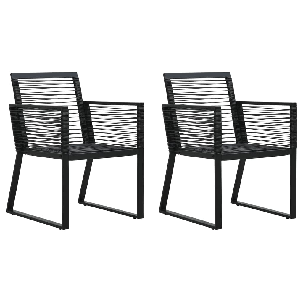 8719883784045_a_en_hd_1 vidaXL Garden Chairs 2 pcs Black PVC Rattan - Image 1