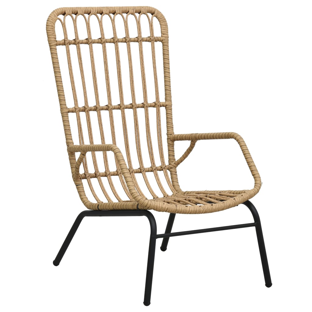 8719883784120_a_en_hd_1 vidaXL Garden Chair Poly Rattan Light Brown - Image 1
