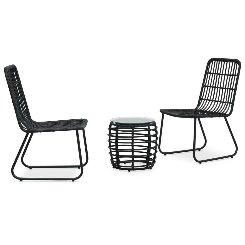 8719883784175_a_en_hd_1 vidaXL 3 Piece Bistro Set Poly Rattan Black - Image 1