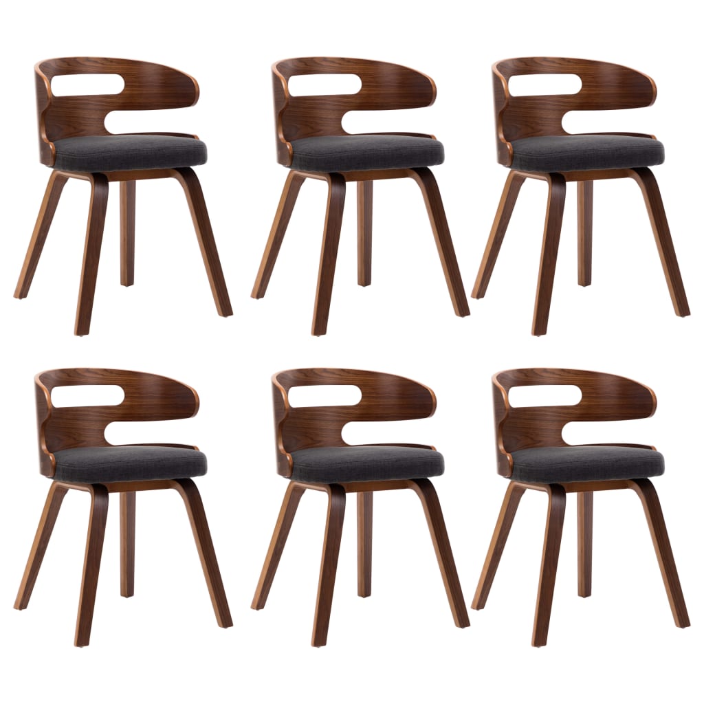 8719883784472_a_en_hd_1 vidaXL Dining Chairs 6 pcs Dark Grey Bent Wood and Fabric - Image 2