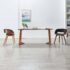 vidaXL Dining Chairs 2 pcs Grey Bent Wood and Fabric
