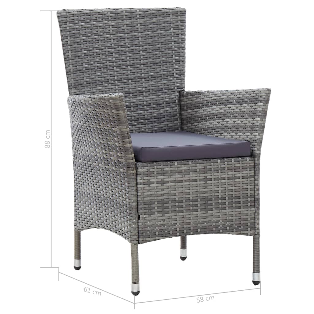 8719883785240_g_en_hd_11 vidaXL 9 Piece Outdoor Dining Set with Cushions Poly Rattan Grey - Image 12