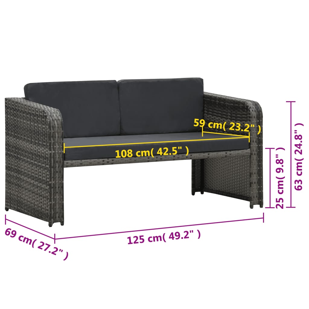 8719883785943_g_en_hd_8 vidaXL 4 Piece Garden Lounge Set with Cushions Poly Rattan Anthracite - Image 9