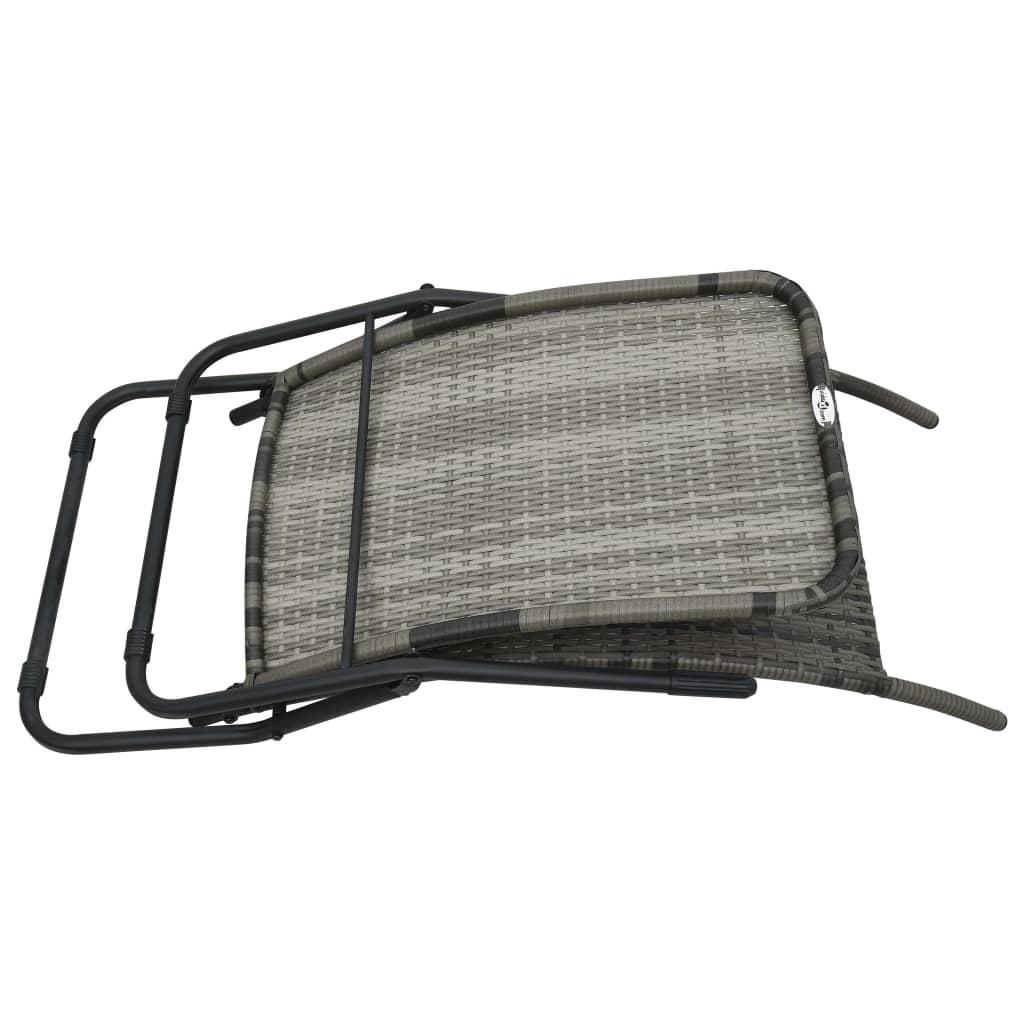 8719883785998_g_en_hd_3 vidaXL Folding Sun Lounger Poly Rattan Grey - Image 4
