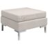 vidaXL Sectional Footrest with Cushion Farbic Cream