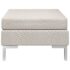 vidaXL Sectional Footrest with Cushion Farbic Cream - Image 2