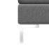vidaXL Sectional Middle Sofa with Cushion Fabric Dark Grey - Image 4