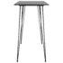 vidaXL Bar Table Black 120x60x105 cm - Image 3