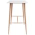 vidaXL Bar Table White 120x60x105 cm - Image 3