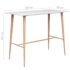 vidaXL Bar Table White 120x60x105 cm - Image 5