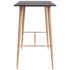 vidaXL Bar Table Black 120x60x105 cm - Image 3