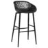 vidaXL Bar Chairs 4 pcs Black - Image 2
