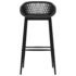 vidaXL Bar Chairs 4 pcs Black - Image 3