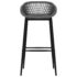 vidaXL Bar Chairs 4 pcs Grey - Image 3