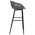 vidaXL Bar Chairs 4 pcs Grey - Image 4
