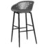 vidaXL Bar Chairs 4 pcs Grey - Image 5
