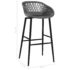 vidaXL Bar Chairs 4 pcs Grey - Image 7