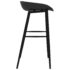 vidaXL Bar Chairs 4 pcs Black - Image 4