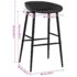 vidaXL Bar Chairs 4 pcs Black - Image 7