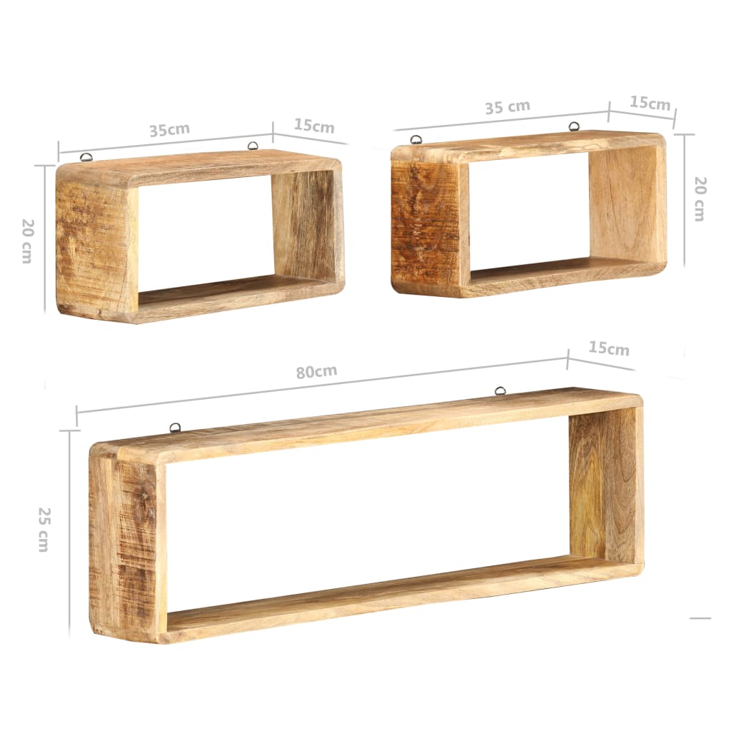8719883791920_g_en_hd_4 vidaXL 3 Piece Wall Cube Shelf Set Soild Mango Wood - Image 5