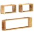 vidaXL 3 Piece Wall Cube Shelf Set Soild Mango Wood - Image 8