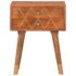 vidaXL Bedside Cabinet 43x30x58 cm Solid Mango Wood - Image 4