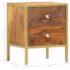 vidaXL Bedside Cabinet 40x35x50 cm Solid Mango Wood - Image 11