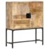 vidaXL Highboard 80x30x100 cm Solid Mango Wood - Image 12
