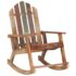 vidaXL Garden Rocking Chair Solid Reclaimed Wood - Image 11