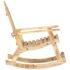 vidaXL Garden Rocking Chair Solid Mango Wood - Image 3