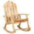 vidaXL Garden Rocking Chair Solid Mango Wood - Image 9