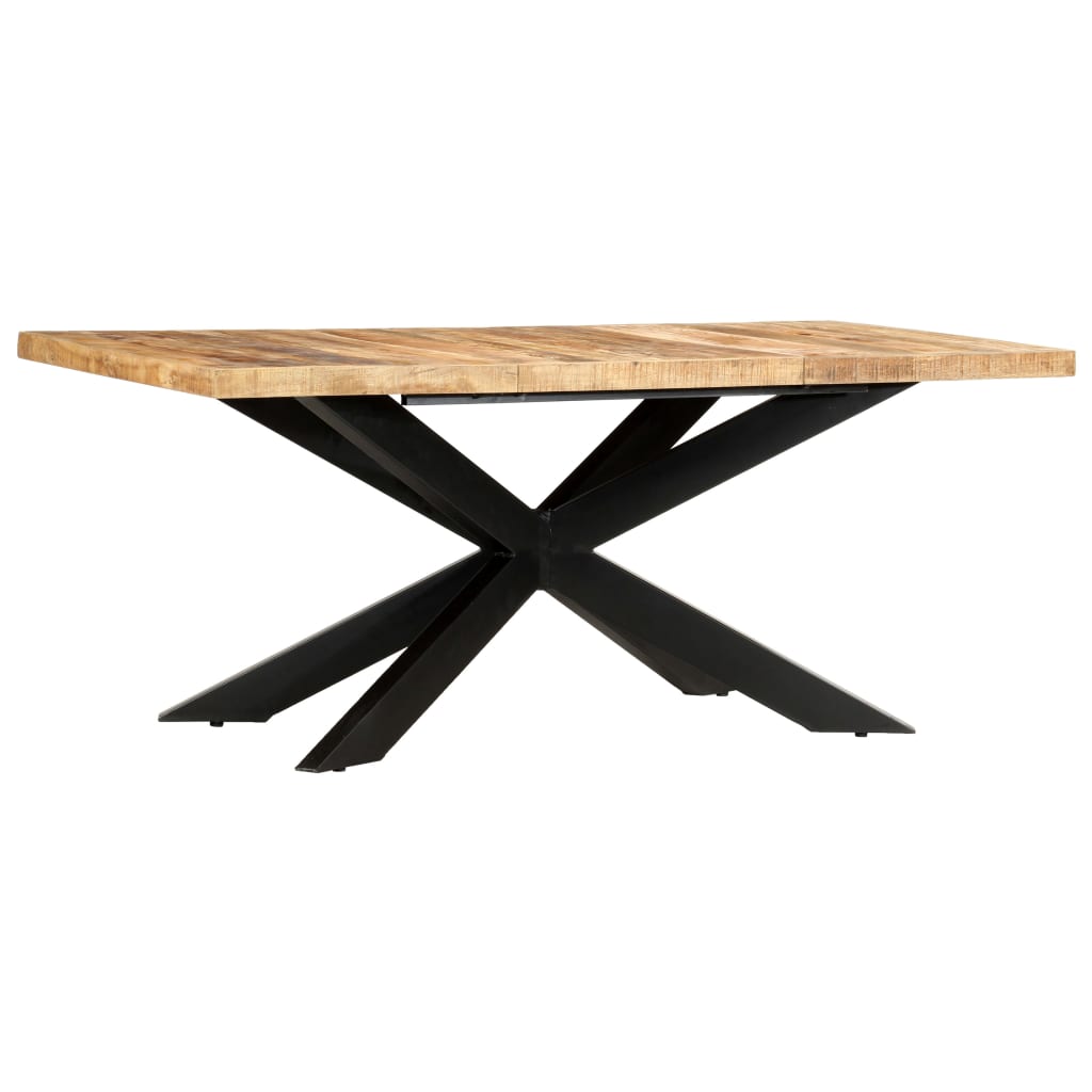 8719883793115_a_en_hd_1 vidaXL Dining Table 180x90x76 cm Solid Rough Mango Wood - Image 1