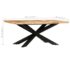 vidaXL Dining Table 180x90x76 cm Solid Rough Mango Wood - Image 5