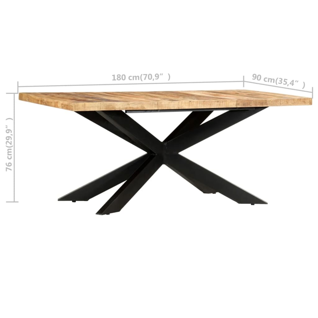 8719883793115_g_en_hd_4 vidaXL Dining Table 180x90x76 cm Solid Rough Mango Wood - Image 5
