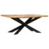 vidaXL Dining Table 180x90x76 cm Solid Rough Mango Wood - Image 6