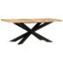 vidaXL Dining Table 180x90x76 cm Solid Rough Mango Wood - Image 7