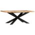 vidaXL Dining Table 180x90x76 cm Solid Rough Mango Wood - Image 8