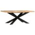 vidaXL Dining Table 180x90x76 cm Solid Rough Mango Wood - Image 9