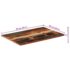 vidaXL Rectangular Table Top 60x90 cm 25-27 mm Solid Wood Reclaimed - Image 11