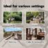 vidaXL Outdoor Roller Blind 100x270 cm Cream - Image 11