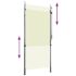 vidaXL Outdoor Roller Blind 100x270 cm Cream - Image 3