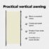vidaXL Outdoor Roller Blind 100x270 cm Cream - Image 10