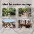 vidaXL Outdoor Roller Blind 120x270 cm Cream - Image 11