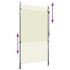 vidaXL Outdoor Roller Blind 120x270 cm Cream - Image 3