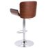 vidaXL Bar Stool Grey Fabric - Image 4