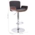 vidaXL Bar Stool Grey Fabric - Image 8