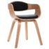 vidaXL Dining Chairs 2 pcs Bent Wood and Faux Leather - Image 3