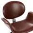 vidaXL Swivel Dining Chair Brown Faux Leather - Image 7