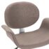 vidaXL Swivel Dining Chair Taupe Fabric - Image 7