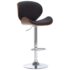 vidaXL Bar Stool Black Faux Leather